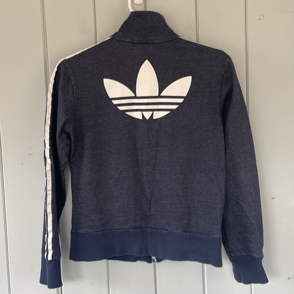 Adidas Originals Firebird Dark Blue Trefoil Track Jacket Women’s Size Medium - Picture 4 of 7